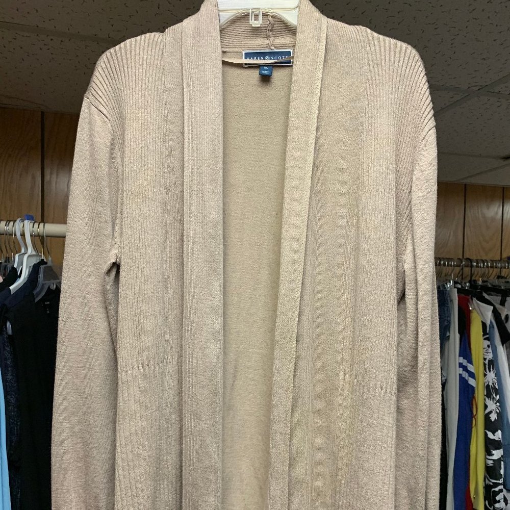 Karen Scott Mid Length Cardigan Sweater